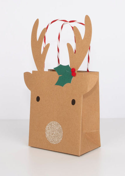 Meri Meri - Small Reindeer Gift Bags -
