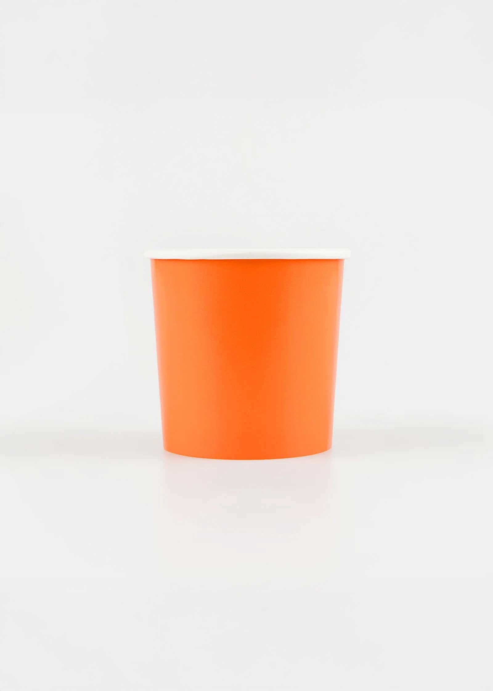 Meri Meri - Pumpkin Orange Tumbler Cups -