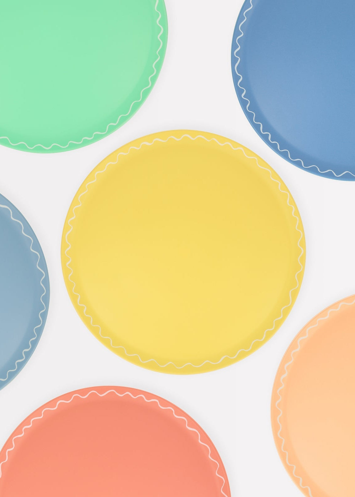 Meri Meri - Mixed Set Reusable Large Plates -