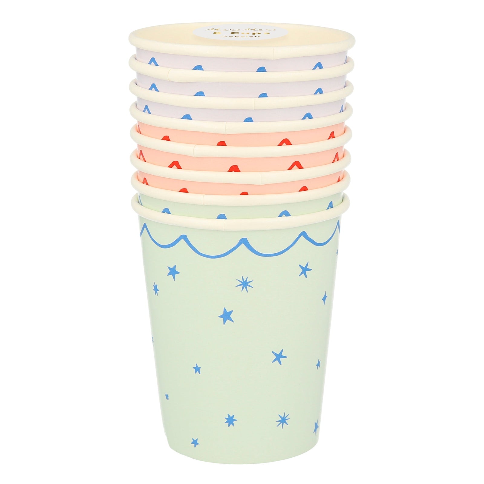 Meri Meri - Star Pattern Cups -