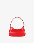 Hyer Goods - Luxe Mini Shoulder Bag - Bright Red Croco -