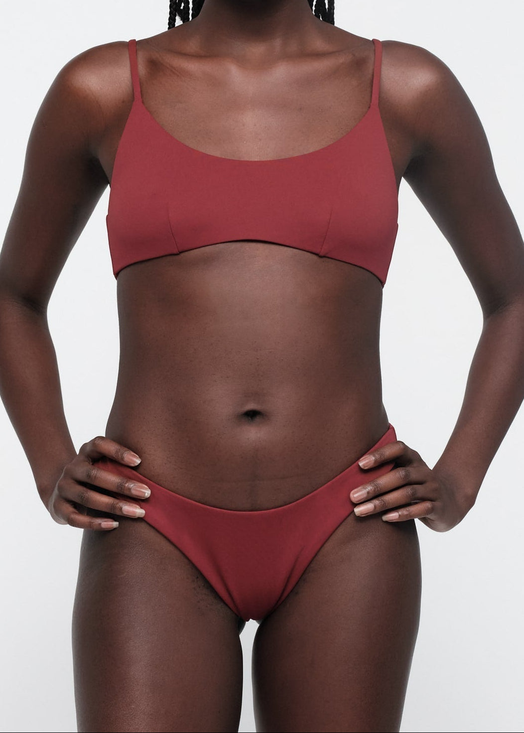 Organic Basics - Swim Cheeky Bikini Bottom - Hibiscus Kiss -