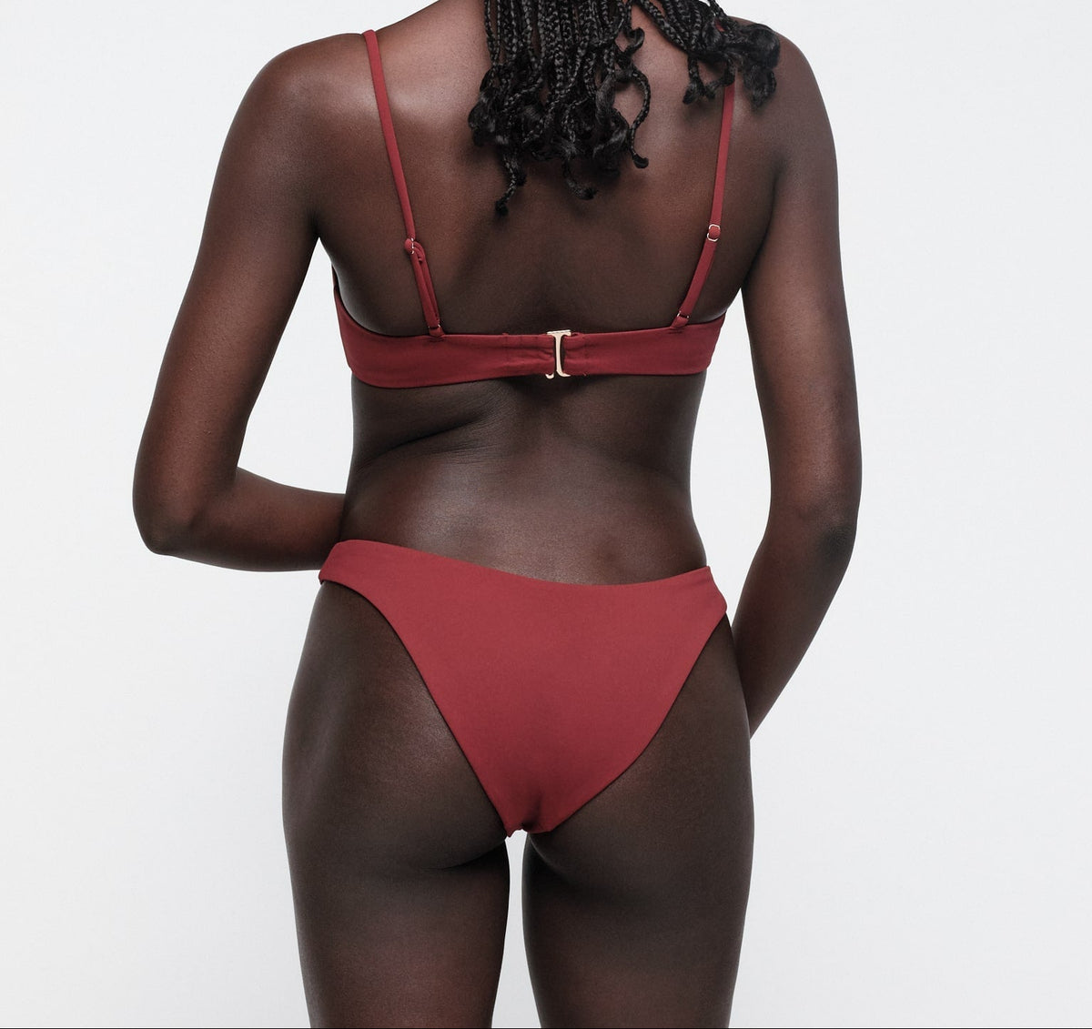 Organic Basics - Swim Cheeky Bikini Bottom - Hibiscus Kiss -