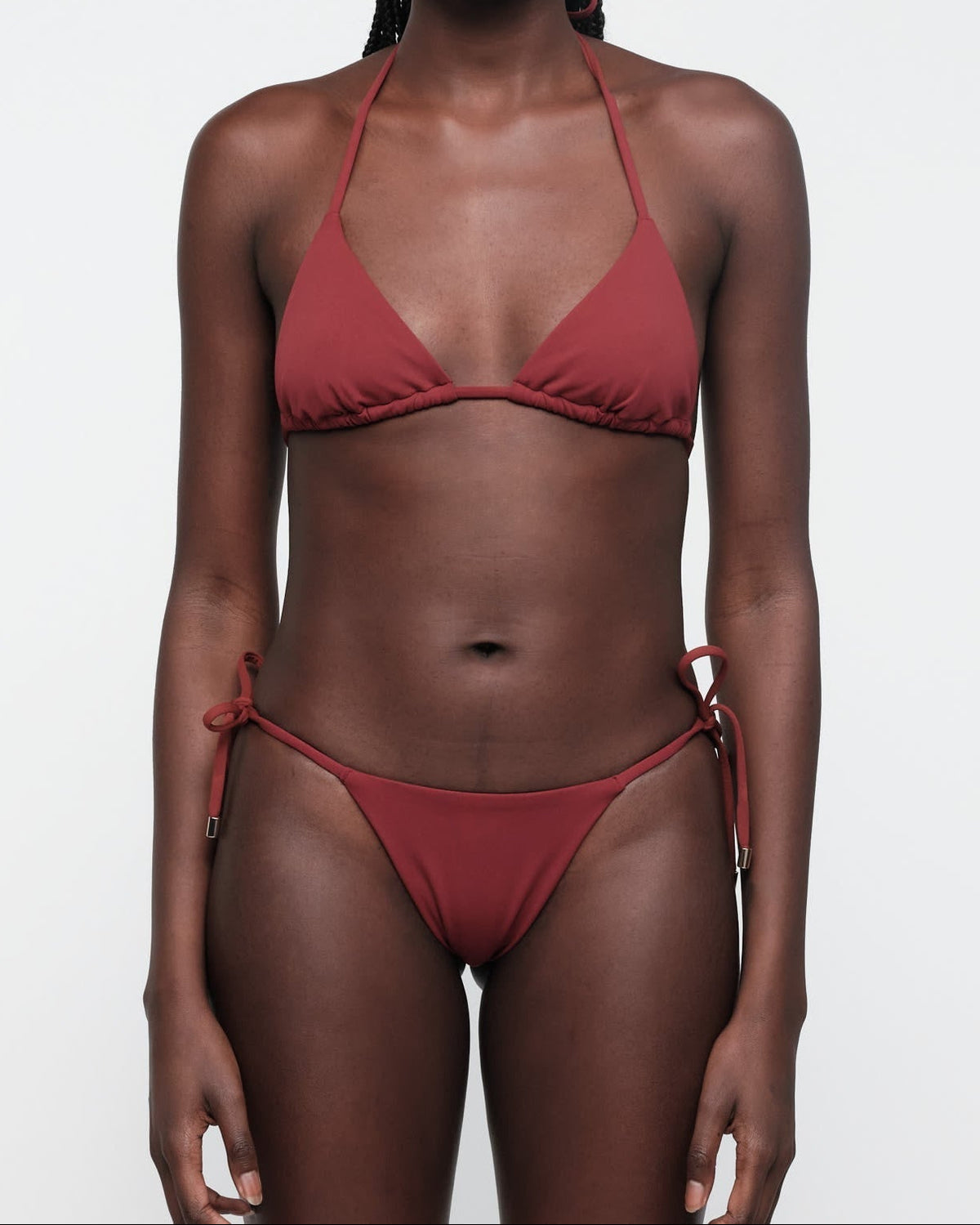 Organic Basics - Swim Tie Bikini Bottom - Hibiscus Kiss -