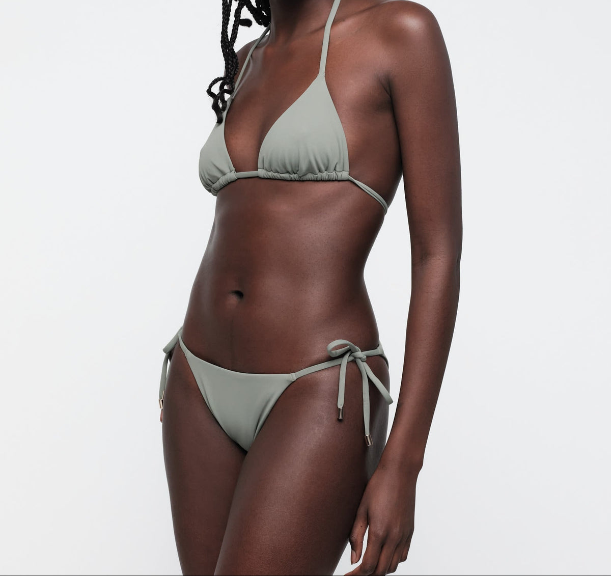 Organic Basics - Swim Tie Bikini Bottom - Seaweed -
