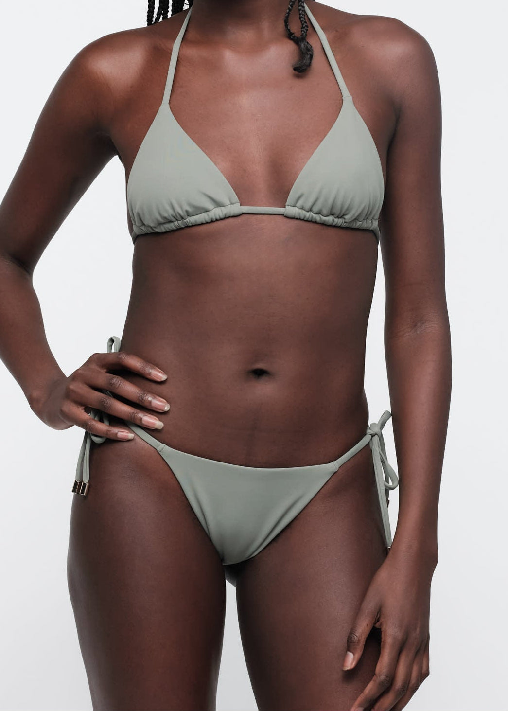 Organic Basics - Swim Triangle Bikini Top - Seaweed -