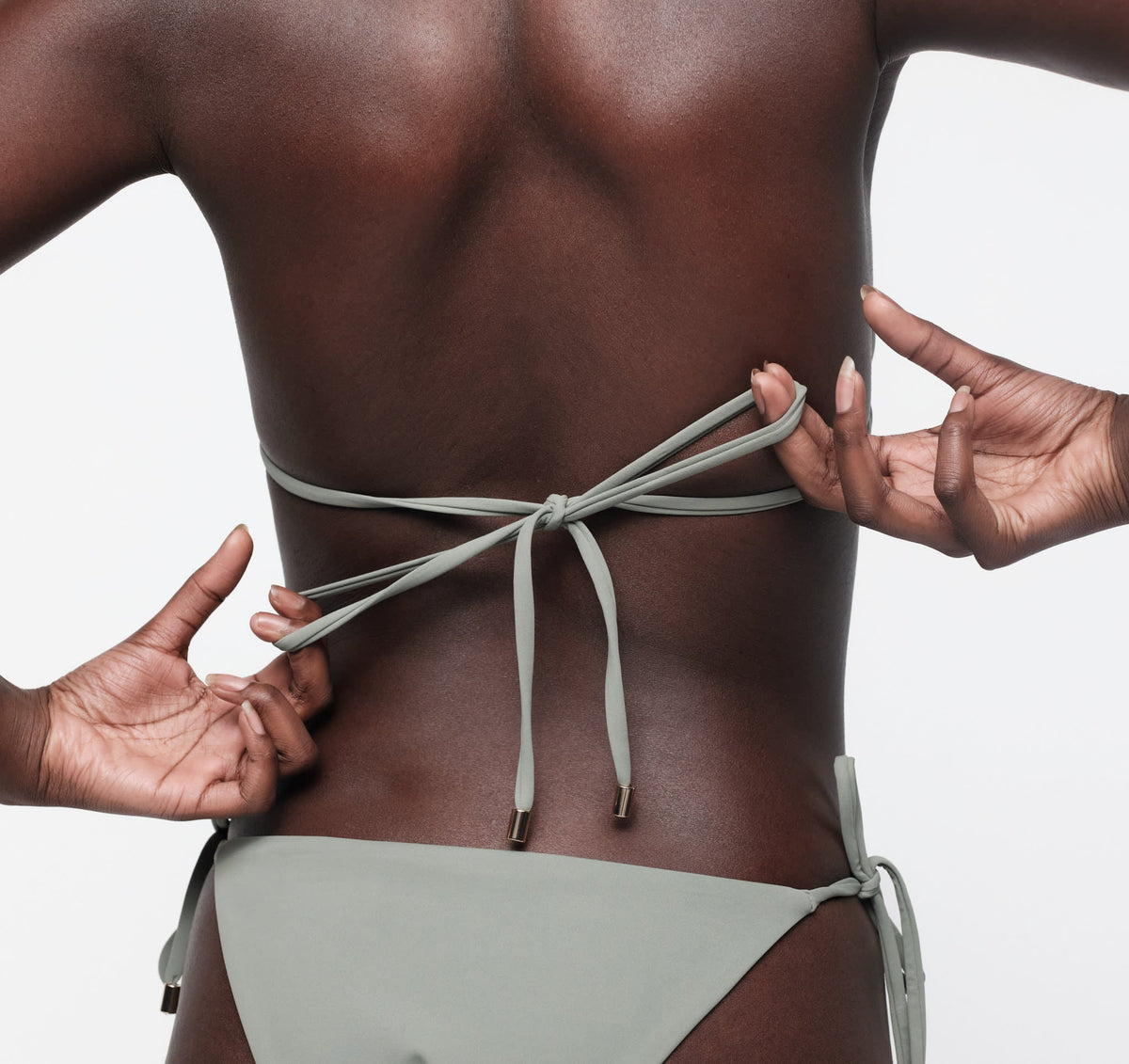 Organic Basics - Swim Triangle Bikini Top - Seaweed -