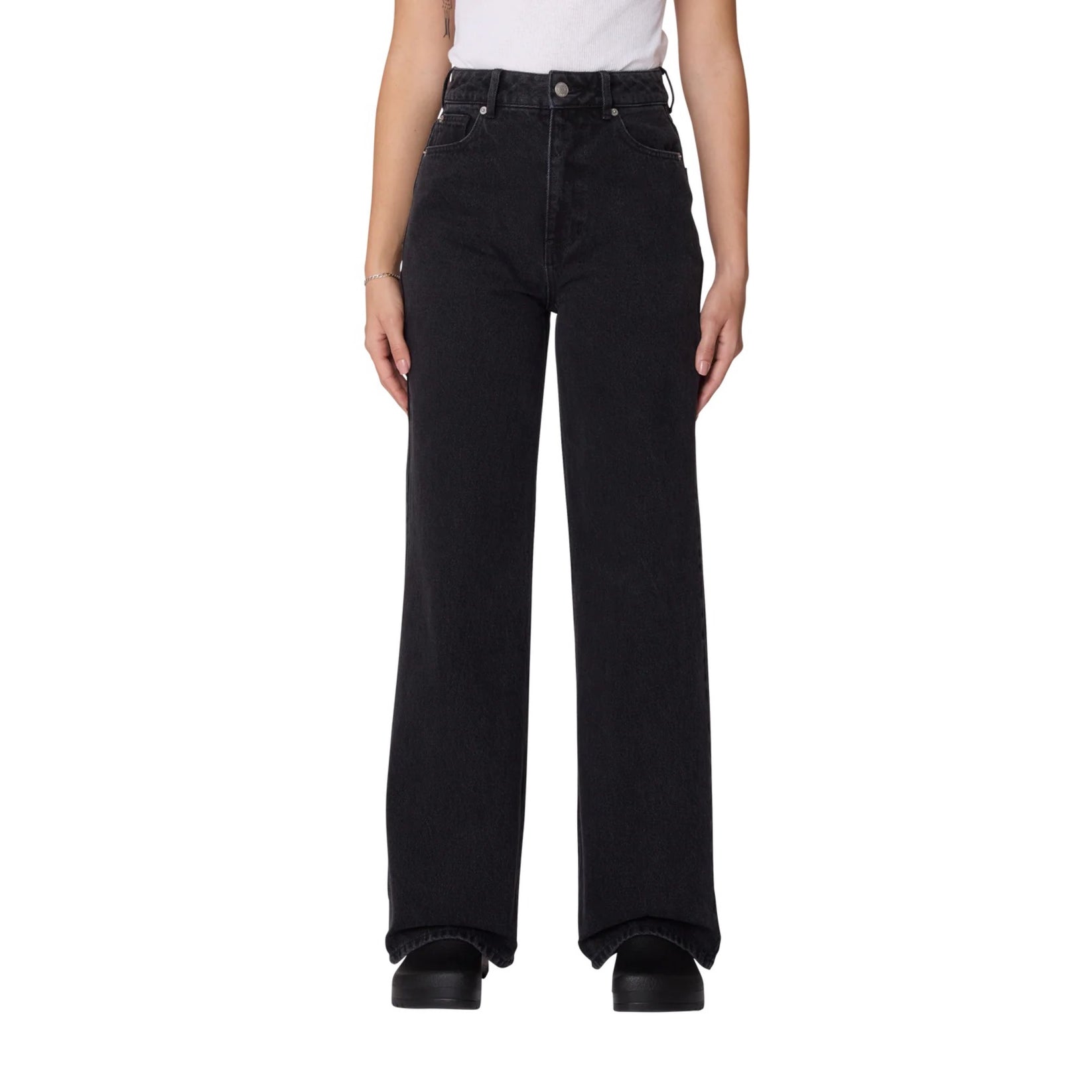 Obey - Relaxed Wide Denim Pants - Black -