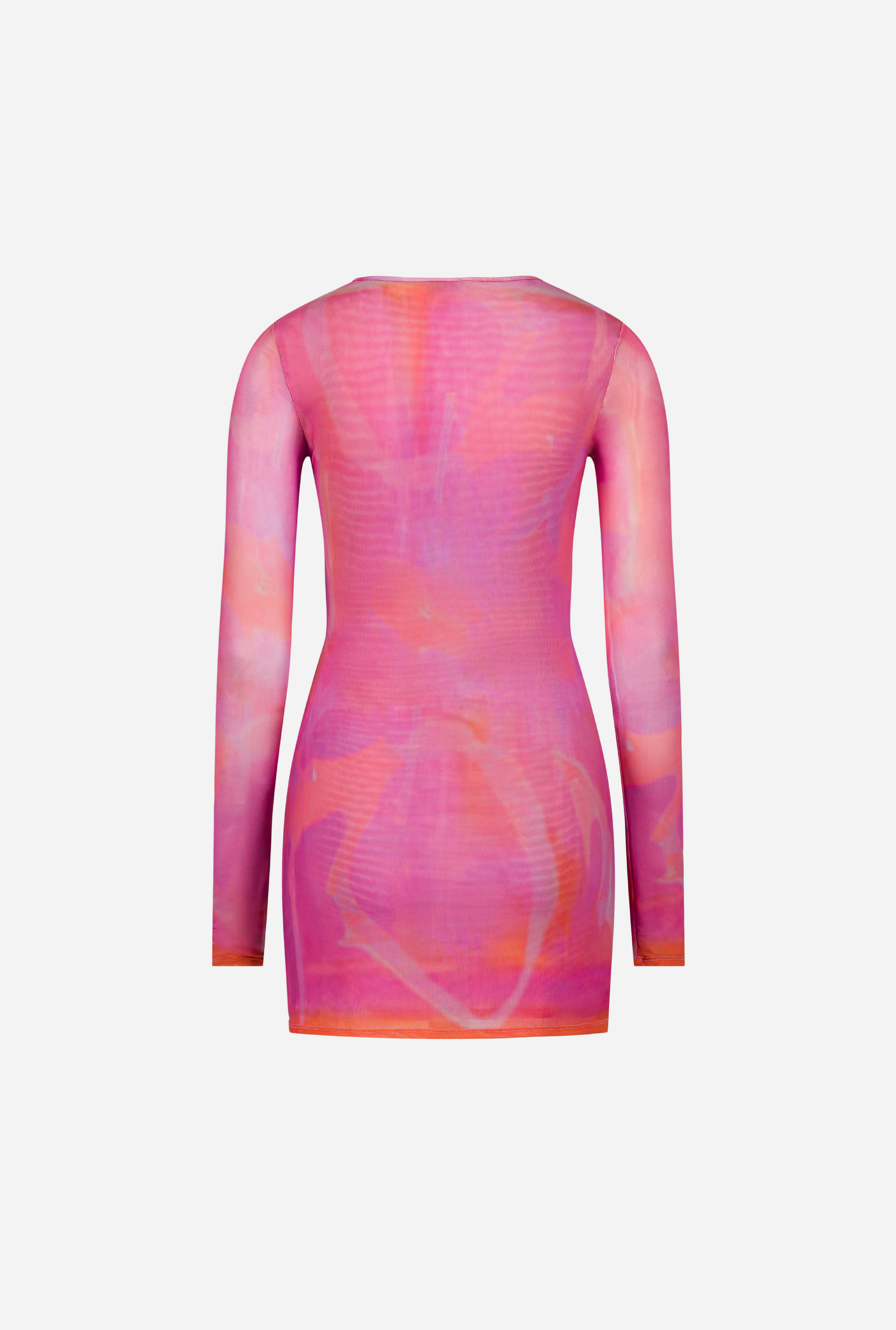SAEMDI - CEYRA PRINTED MESH MINI DRESS -