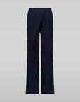 Saemdi - Navy Pinstripe Trousers -