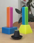 Happiness Pillar Candles - Set of 2