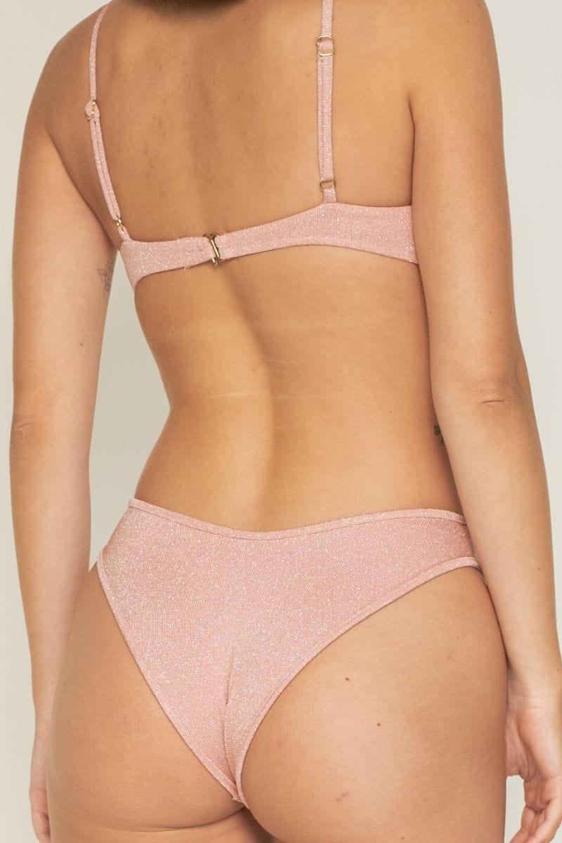 Montce - Prima Pink Sparkle Lulu Bikini Bottom -
