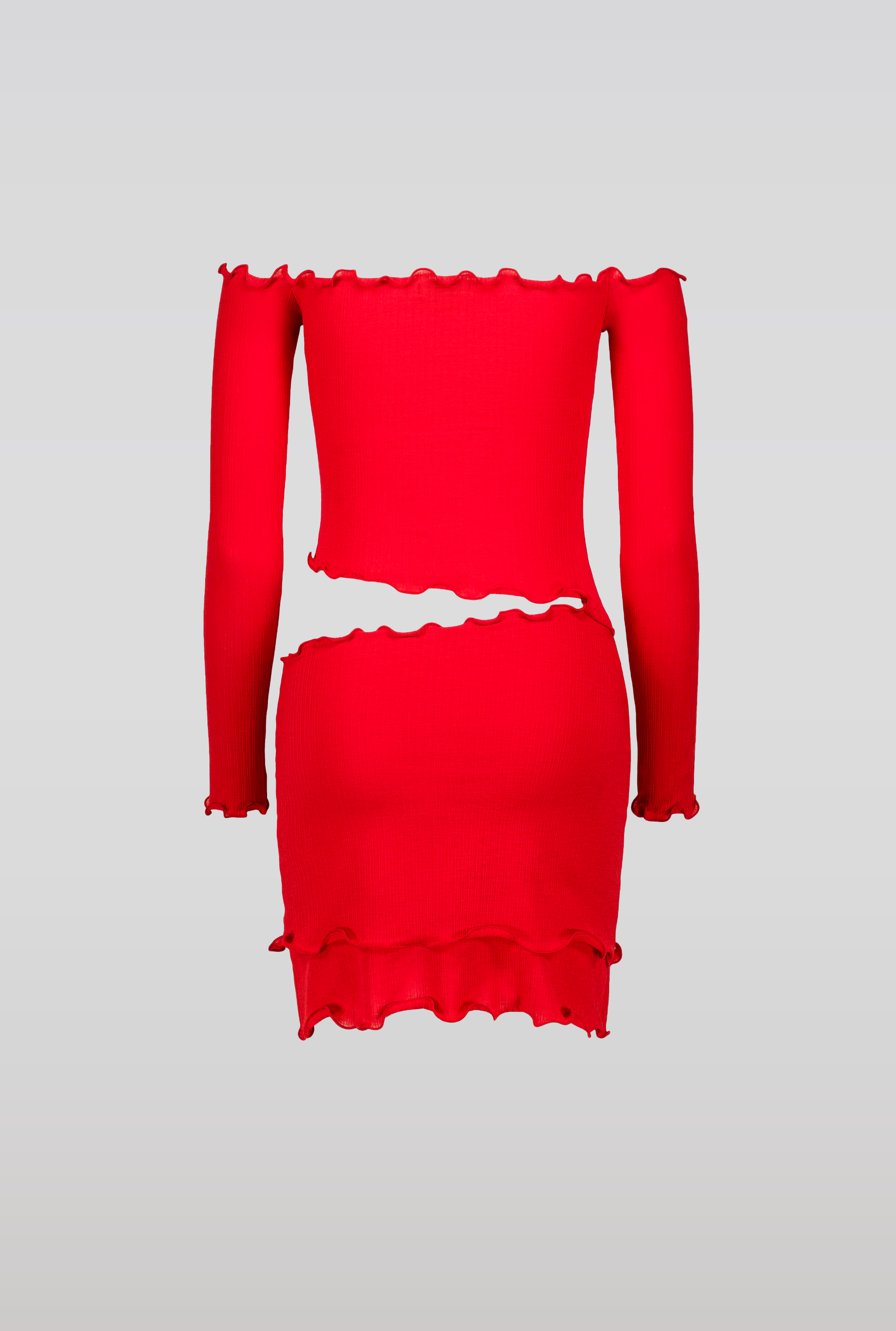 SAEMDI - ZEVIA OFF SHOULDER MINI DRESS -