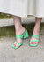 Oslo Heeled Sandal - Green