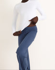 Organic Basics - Everyday Straight Leg Pants - Stone Blue -