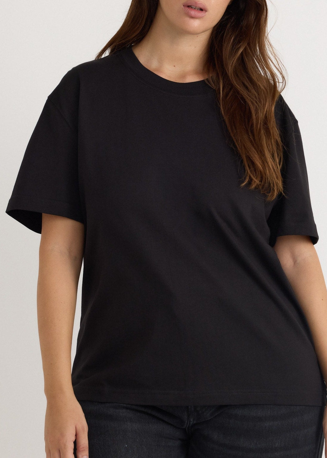 Organic Basics - True Heavy Boxy Tee - Black -