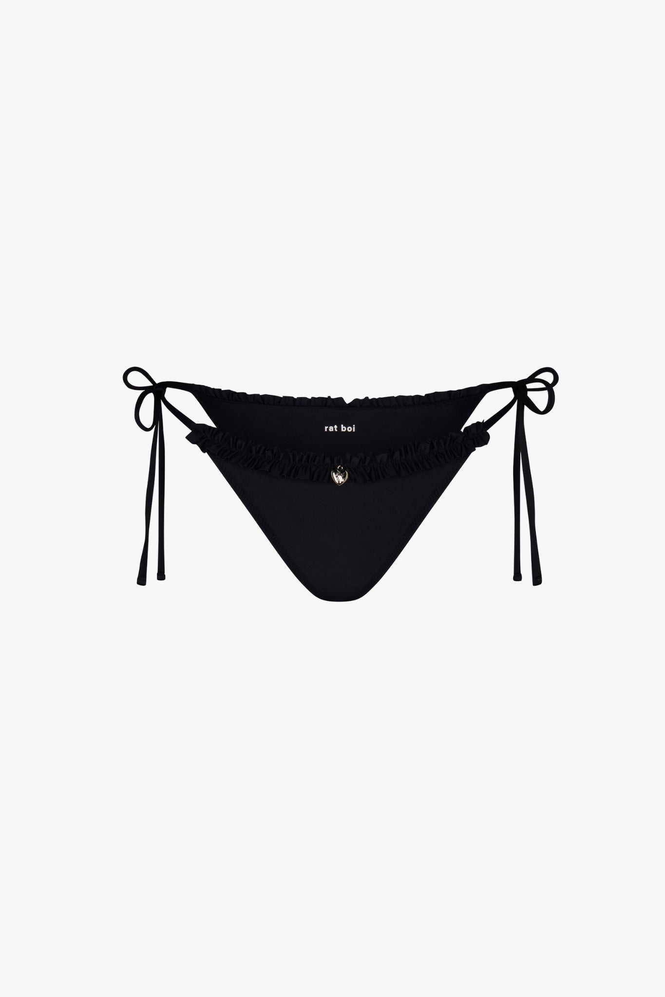 Rat Boi - Ruffle Charm Bikini Bottom - Onyx -