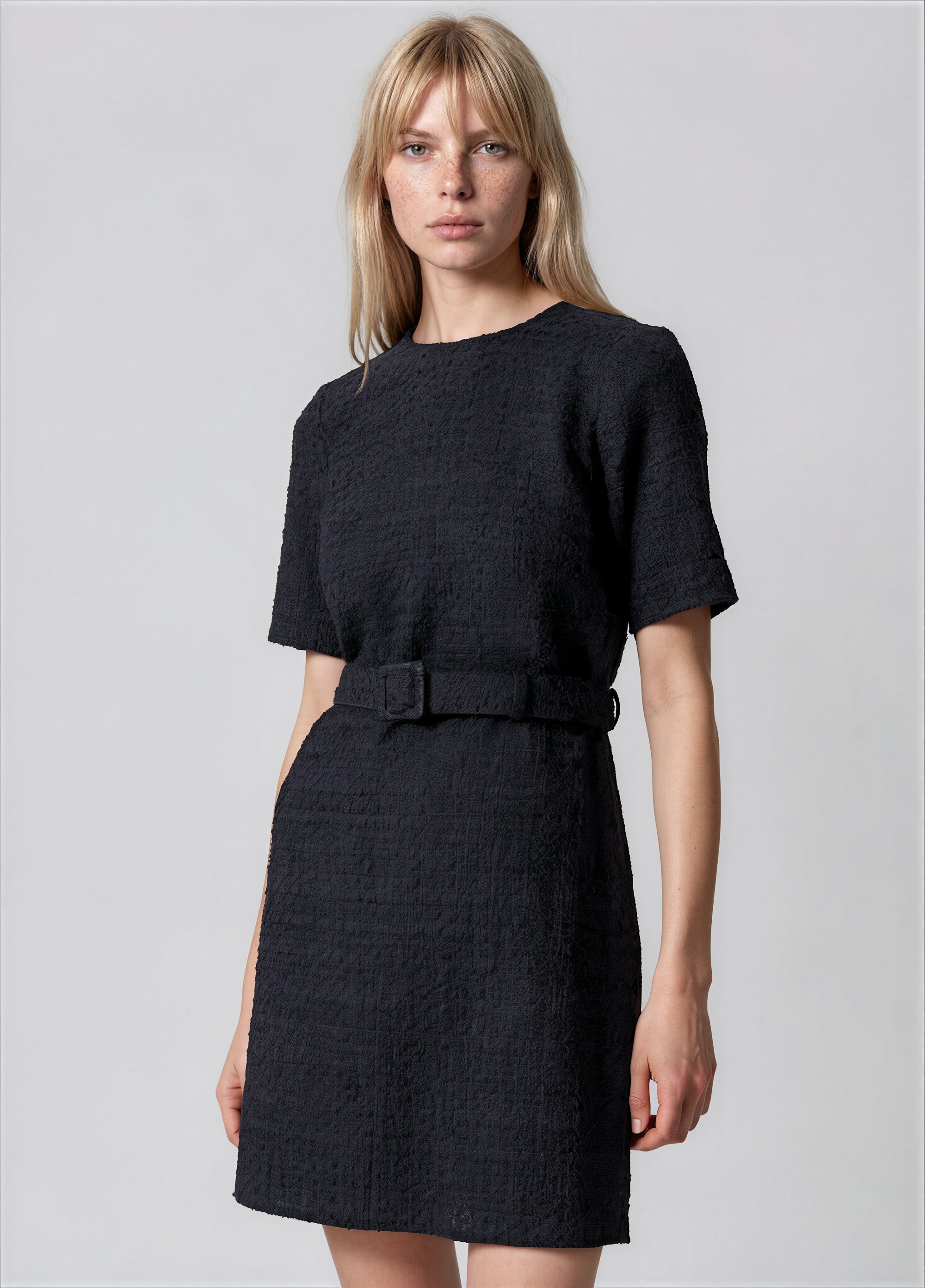 & Other Stories - Magnolia Tweed Dress - Blue -