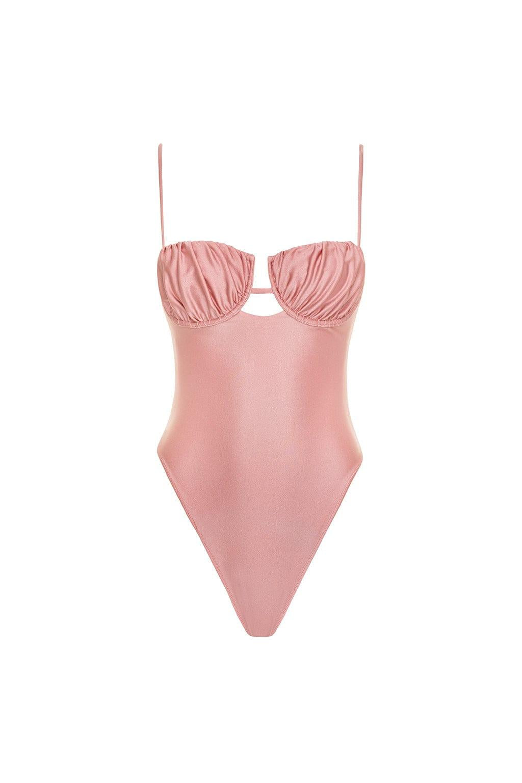 Montce - Satin Rose Petal One-Piece -