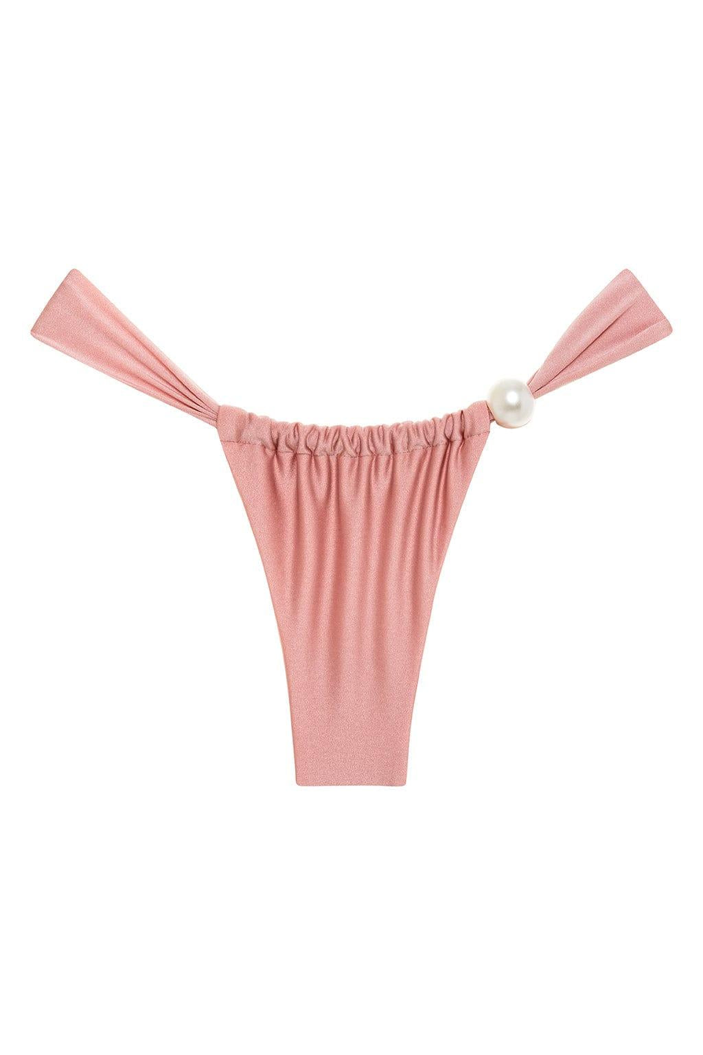 Montce - Satin Rose Sandra Pearl Bikini Bottom -