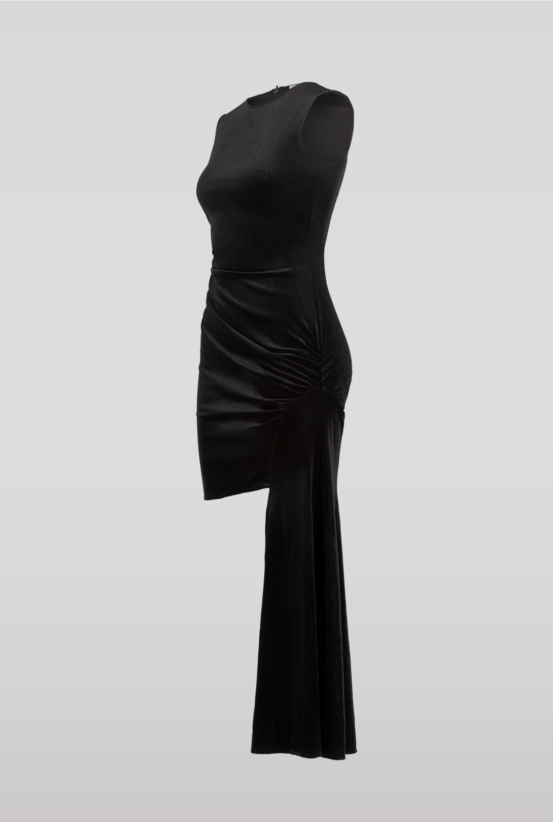 SAEMDI - HERA SIDE TAIL VELVET DRESS -