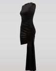SAEMDI - HERA SIDE TAIL VELVET DRESS -