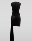 SAEMDI - HERA SIDE TAIL VELVET DRESS -