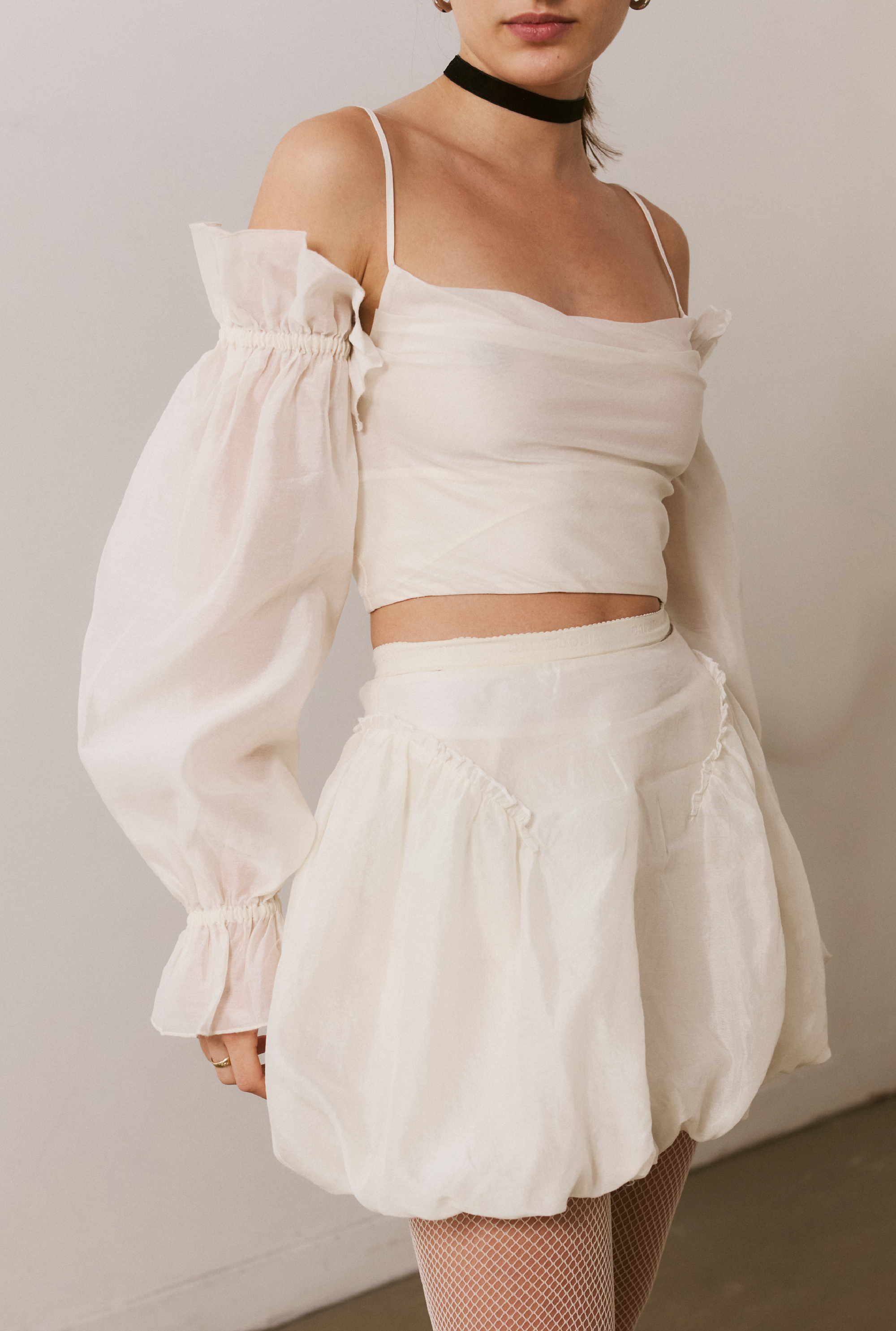 SAEMDI - UNA BUBBLE MINI SKIRT -