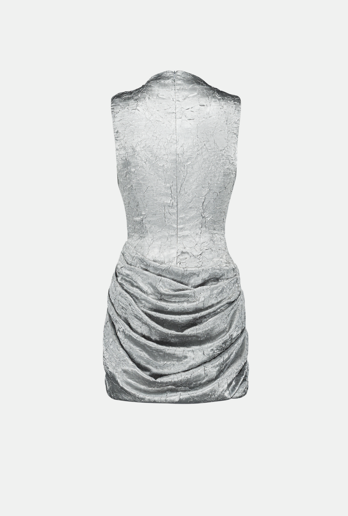 Saemdi - Tulip Crinkled Satin Dress -