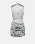Saemdi - Tulip Crinkled Satin Dress -