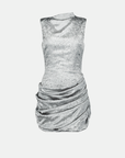 Saemdi - Tulip Crinkled Satin Dress -