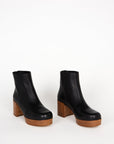 Intentionally Blank - Speed Platform Boot - BLACK LEATHER