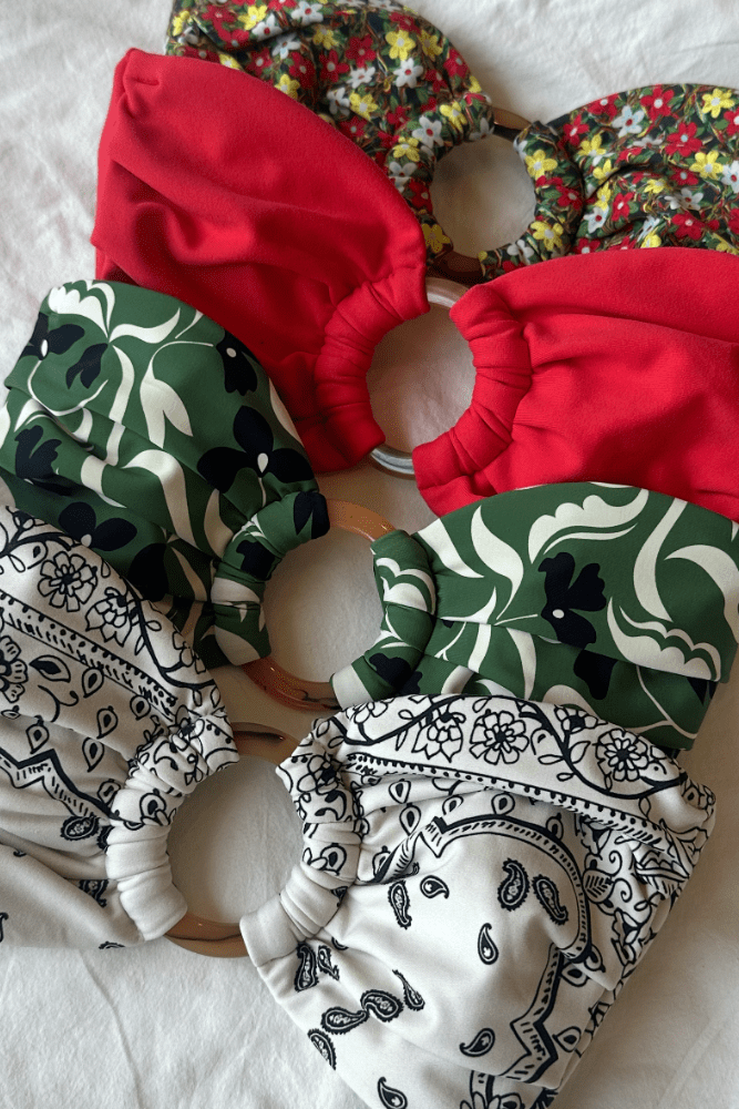 Montce - Sienna Floral Tori Ties Bandeau Bikini Top -