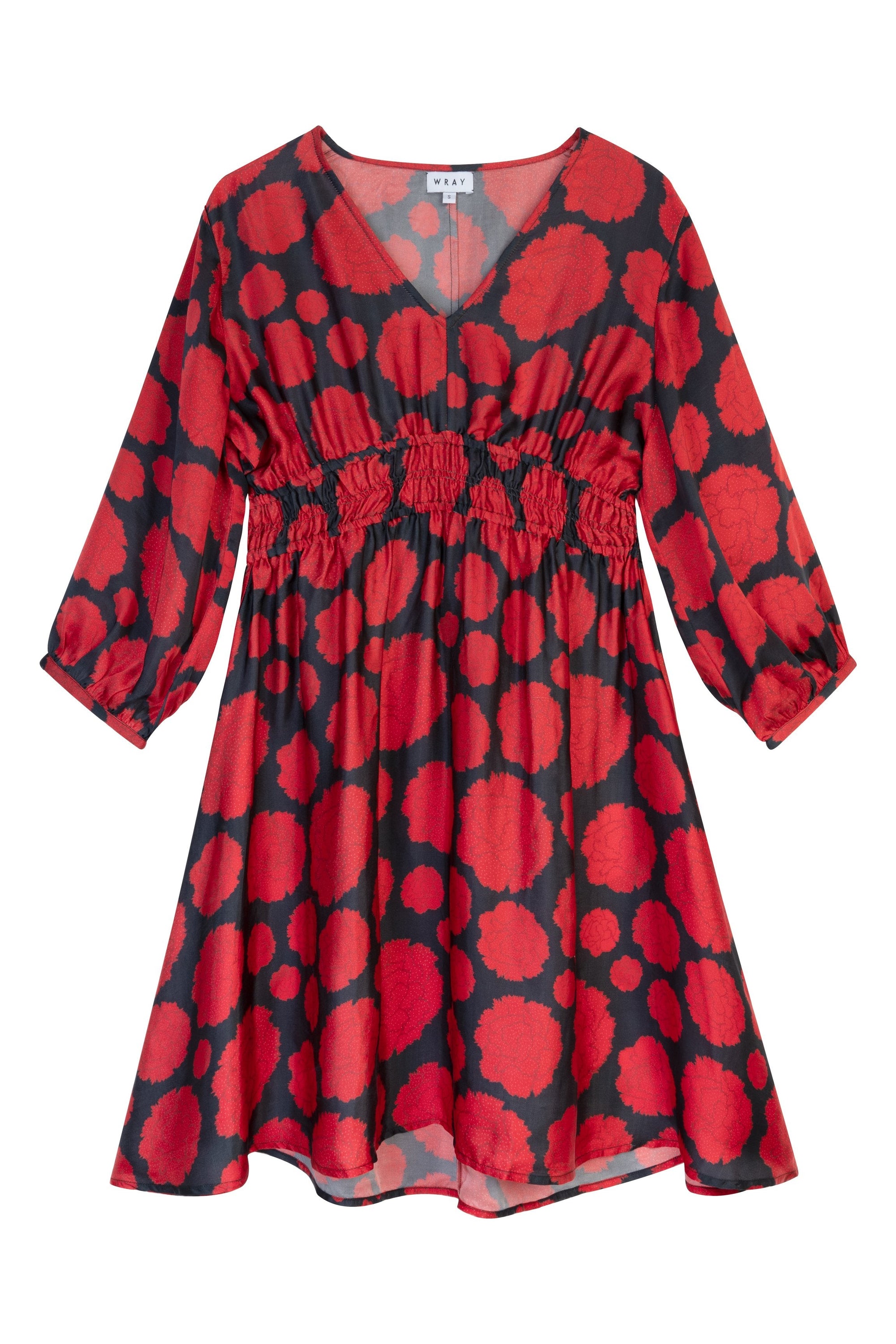 WRAY - Swan Dress - Carnation Dot -