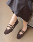 Dolce Vita - Baylee Flat - Dark Brown Suede -