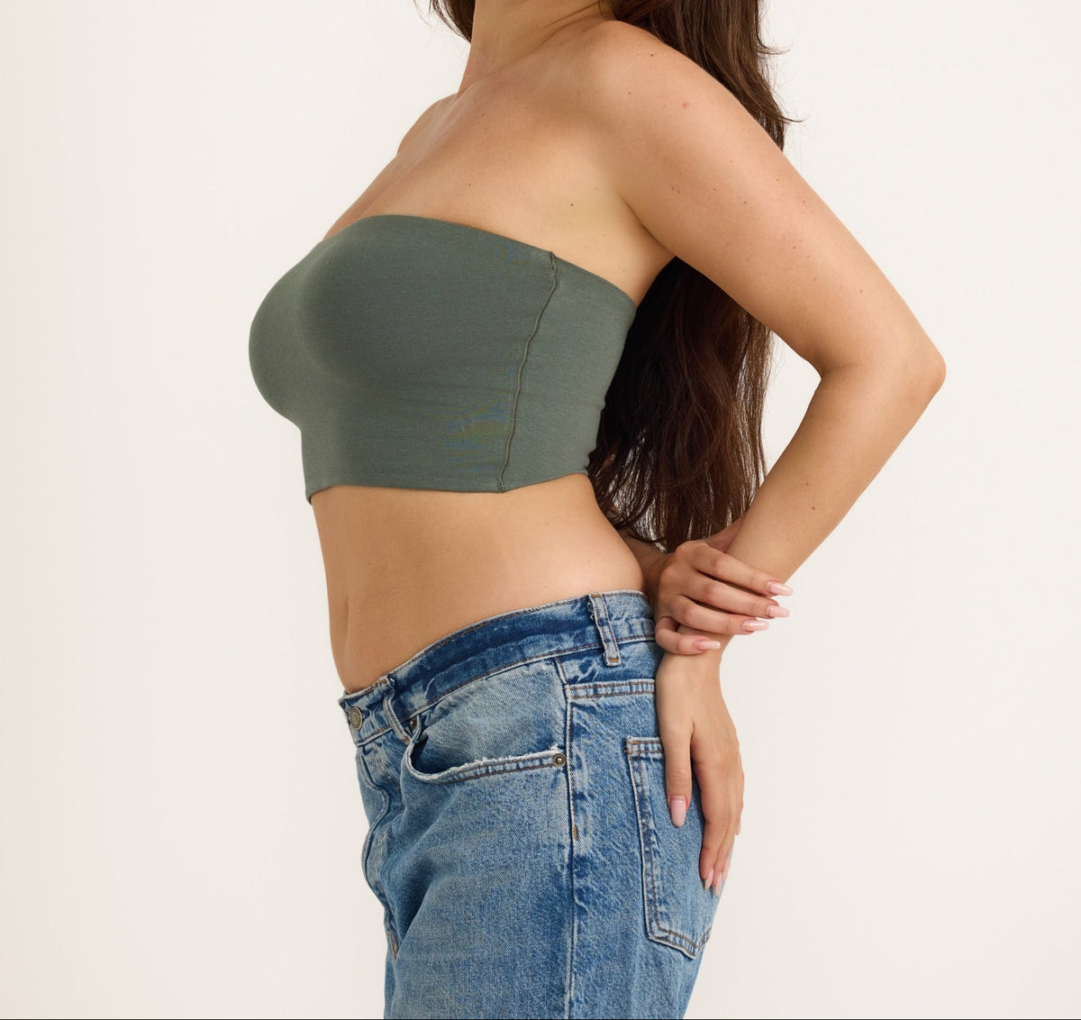 Organic Basics - Flex Tube Top - Seaweed -