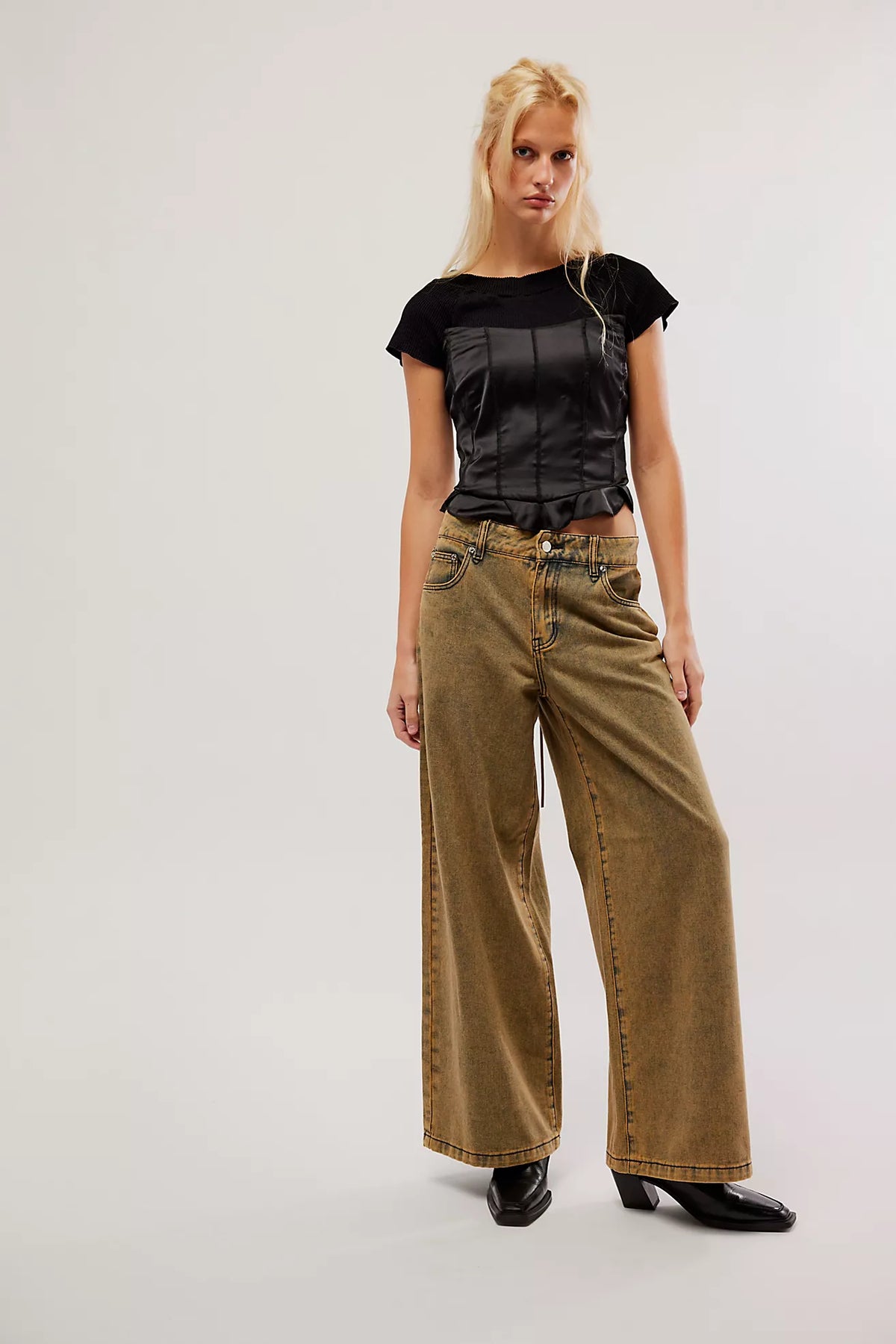 House of Sunny - Sandblast Wide Leg Denim -
