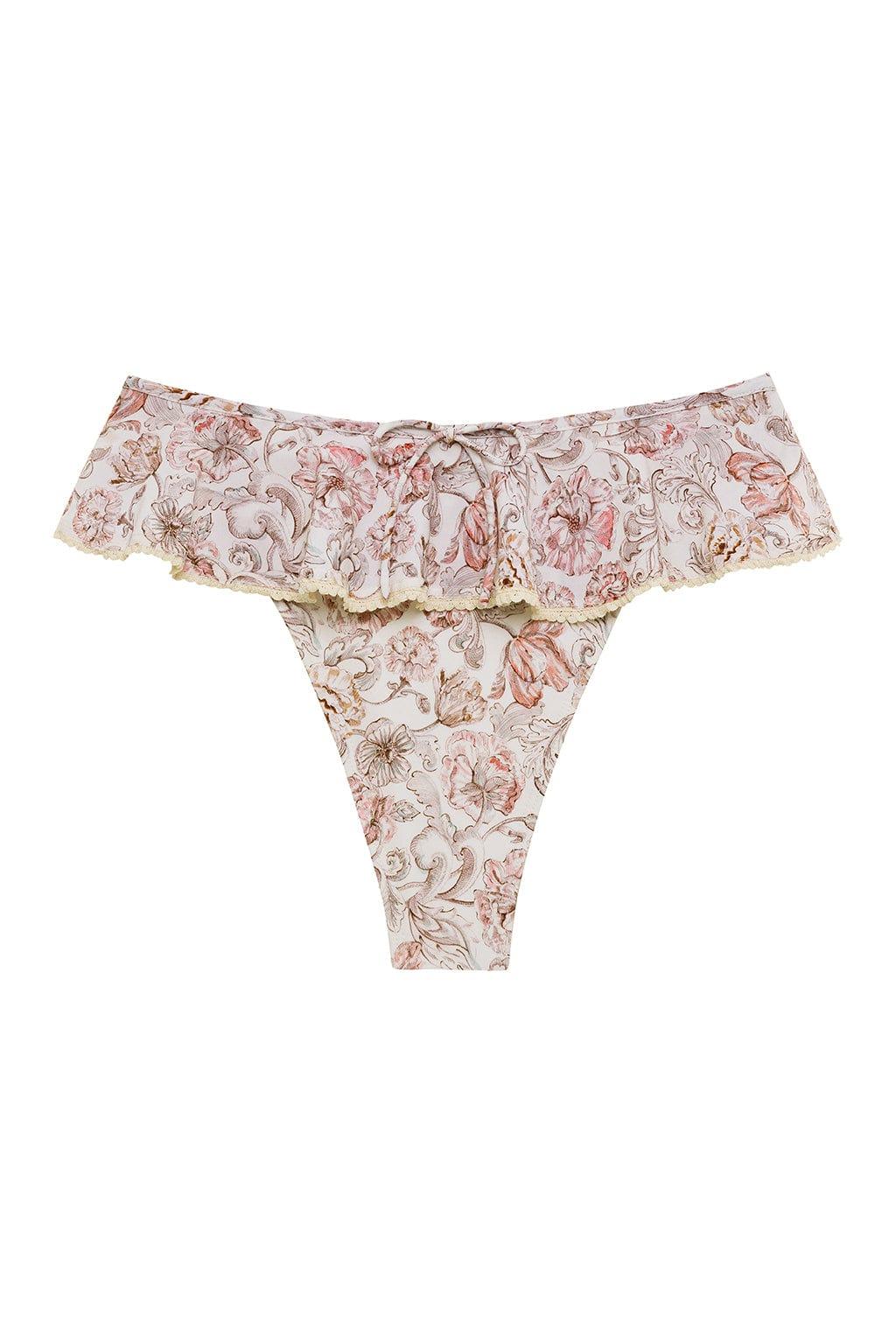 Montce - Venecia Floral Tamarindo Ruffle Bikini Bottom -