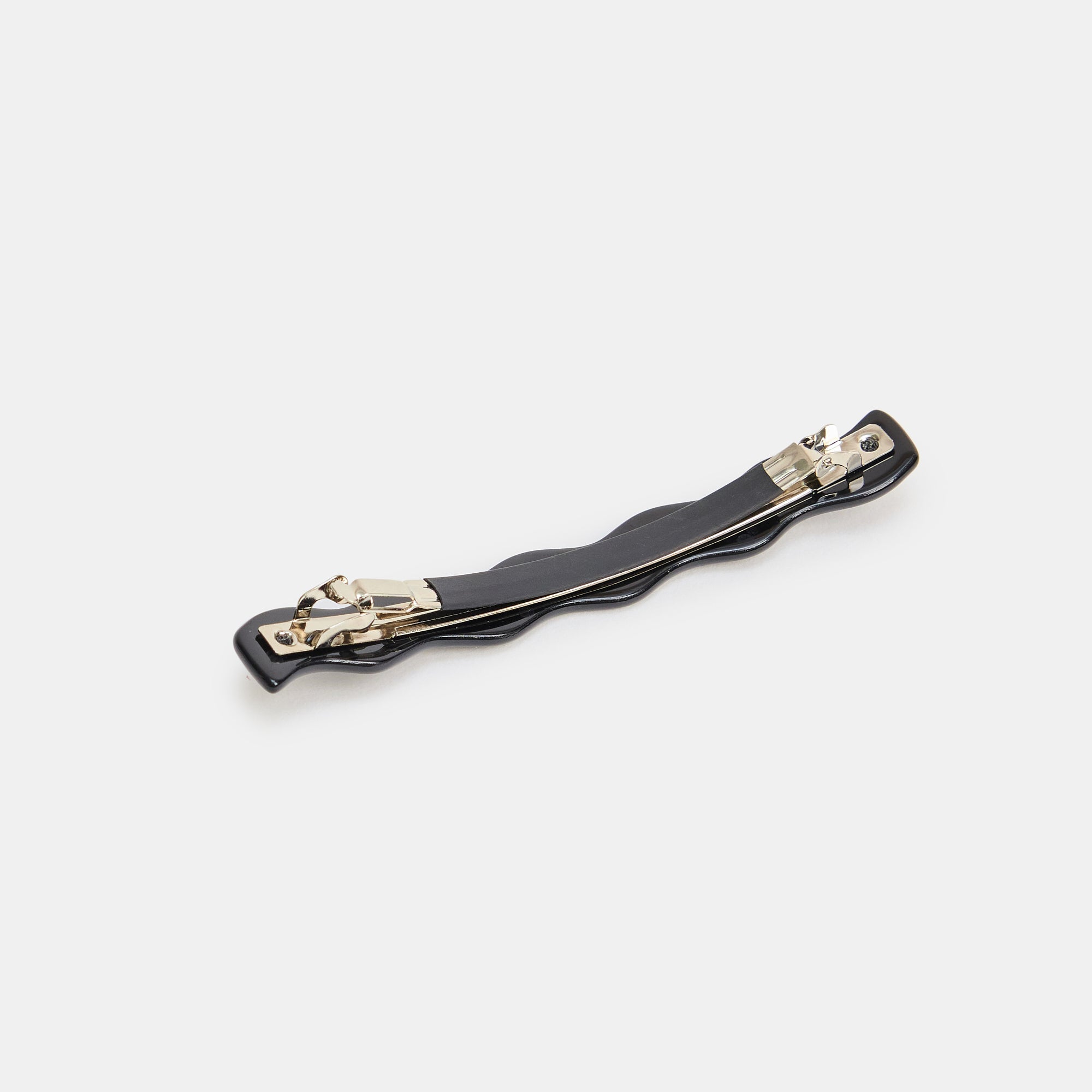 Skinny Wave Barette - Black