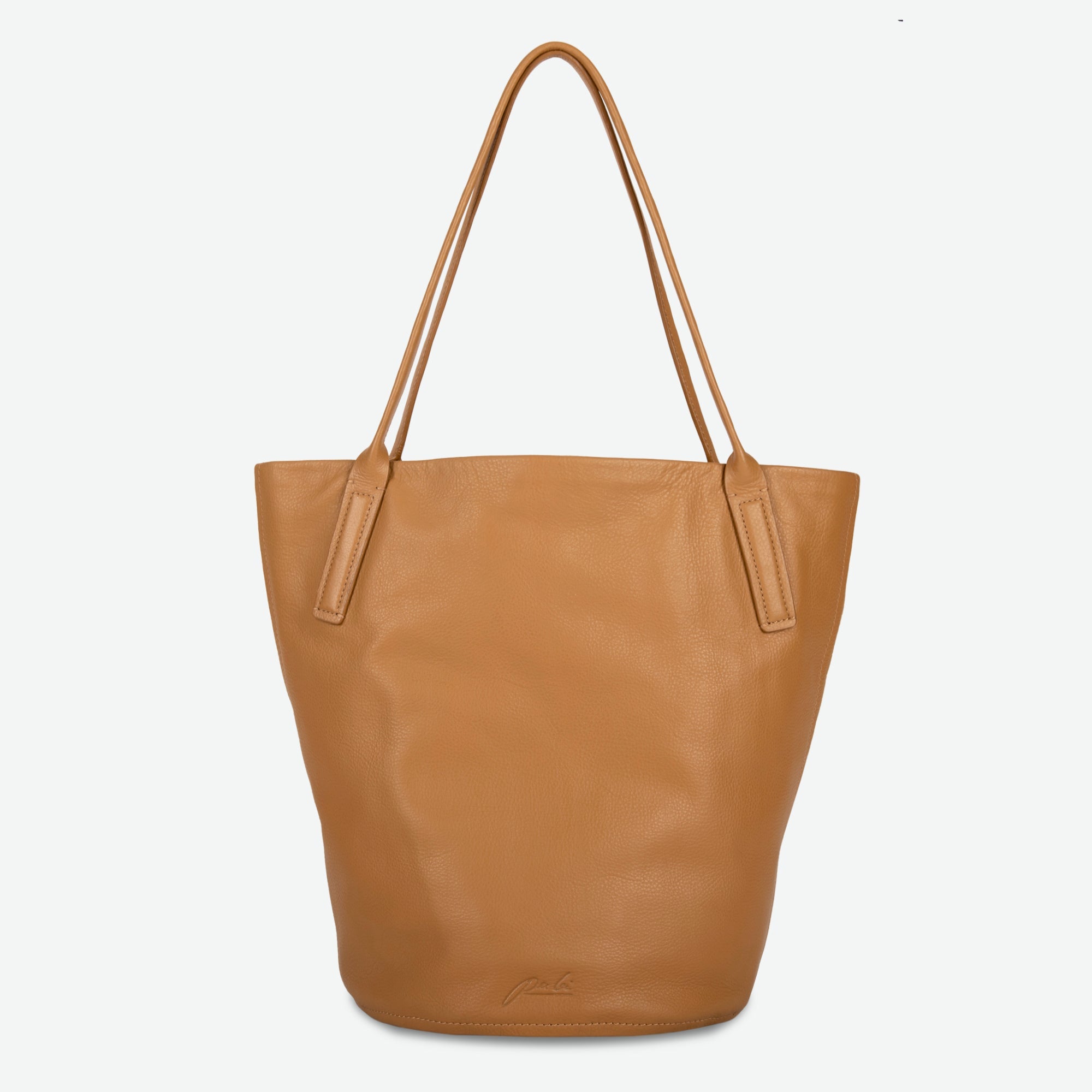 Per Lei New York - Waverly Bucket Tote Bag - Caramel -