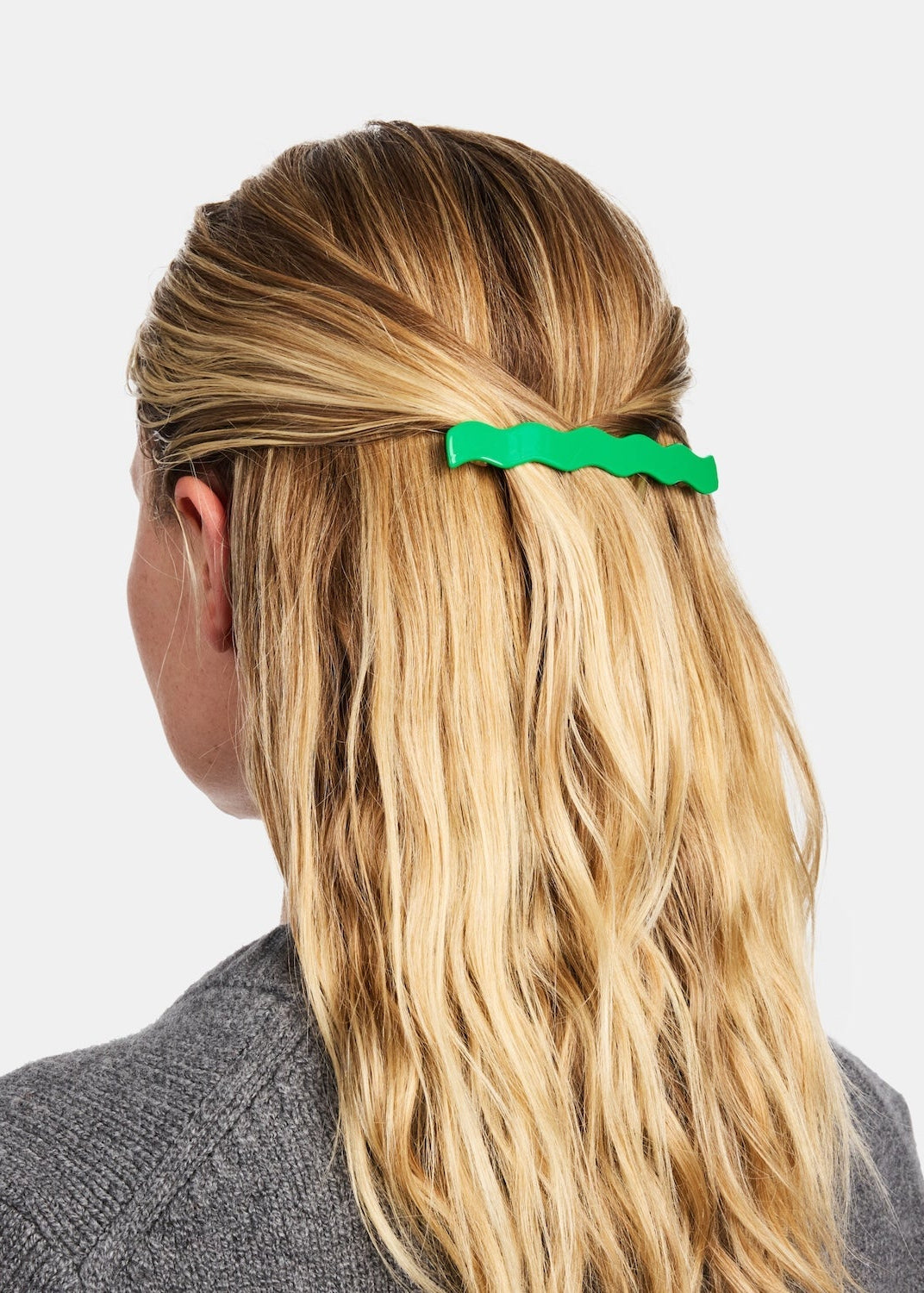 Skinny Wave Barette - Kelly