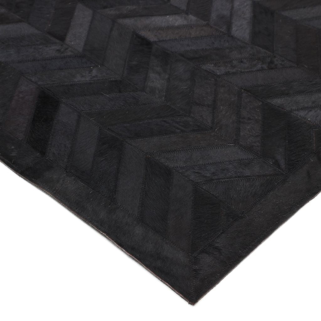 Solo Rugs - Meir Handmade Contemporary Cowhide Area Rug -
