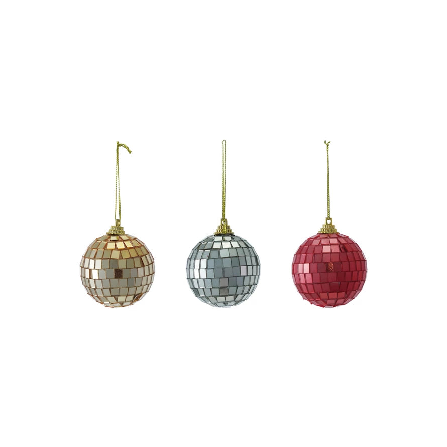 Creative Co. - Small Mosaic Ball Ornament - Red -